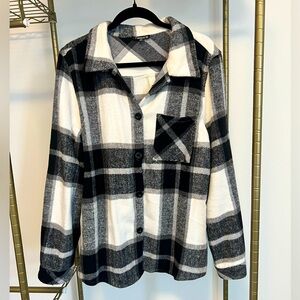 Black and White Shacket (M)